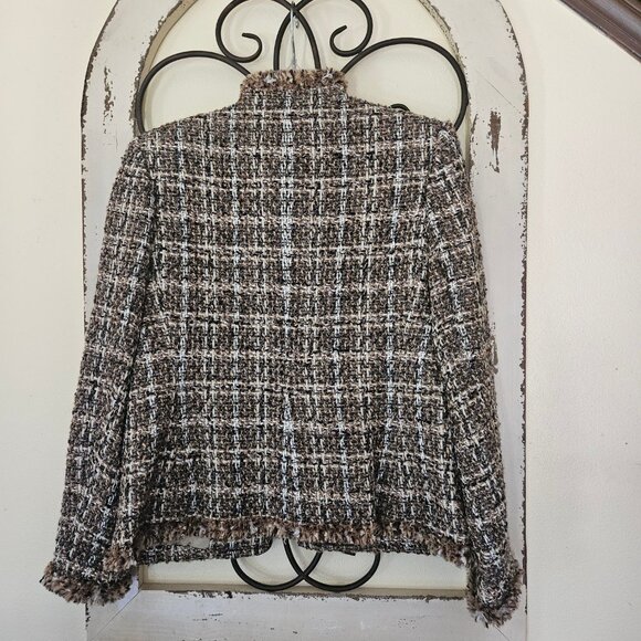 Rafaella Brown Tweed Woman`s Jacket -Blazer size 6 - Picture 10 of 10